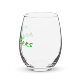 Tracey Blades and the Born Losers "TBBL" Stemless wine glass