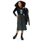 Loser Logo Long Sleeve Midi Dress