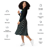 Loser Logo Long Sleeve Midi Dress