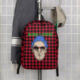 Loser Logo Plaid Backpack