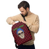 Loser Logo Plaid Backpack