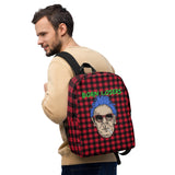 Loser Logo Plaid Backpack