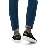 Loser Logo Black Men’s Slip-On Canvas Shoes
