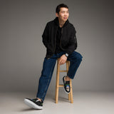 Loser Logo Black Men’s Slip-On Canvas Shoes