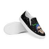Loser Logo Black Men’s Slip-On Canvas Shoes