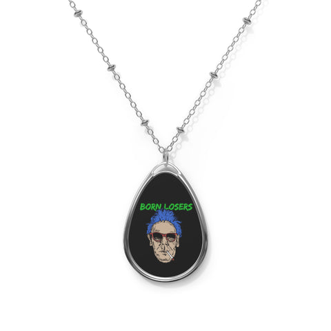 Tracey Blades and the Born Losers "Loser Logo" Oval Necklace