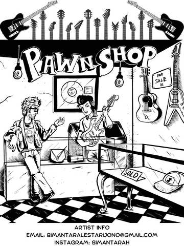Pawn Shop Coloring Sheet