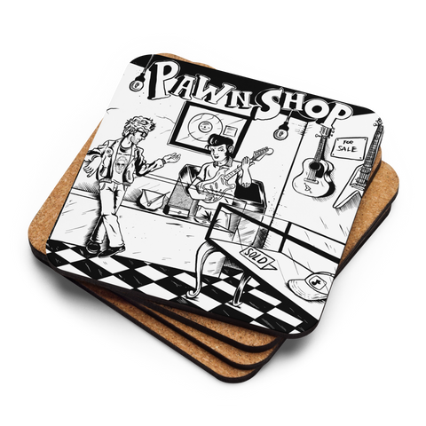 Pawn Shop Cork-back coaster