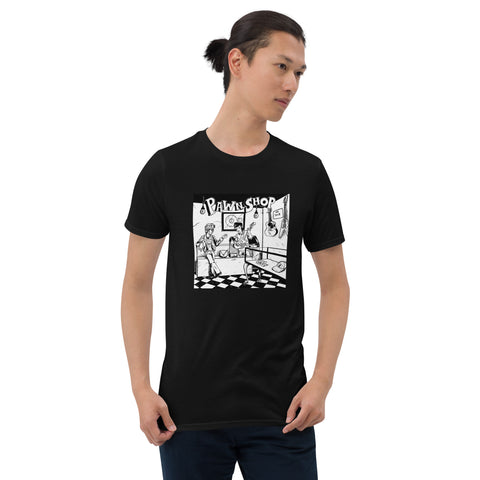 Pawn Shop Front with Loser Logo Back Short-Sleeve Unisex T-Shirt