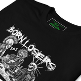 SOS Front with Loser Logo Back Dark Short-Sleeve Unisex T-Shirt